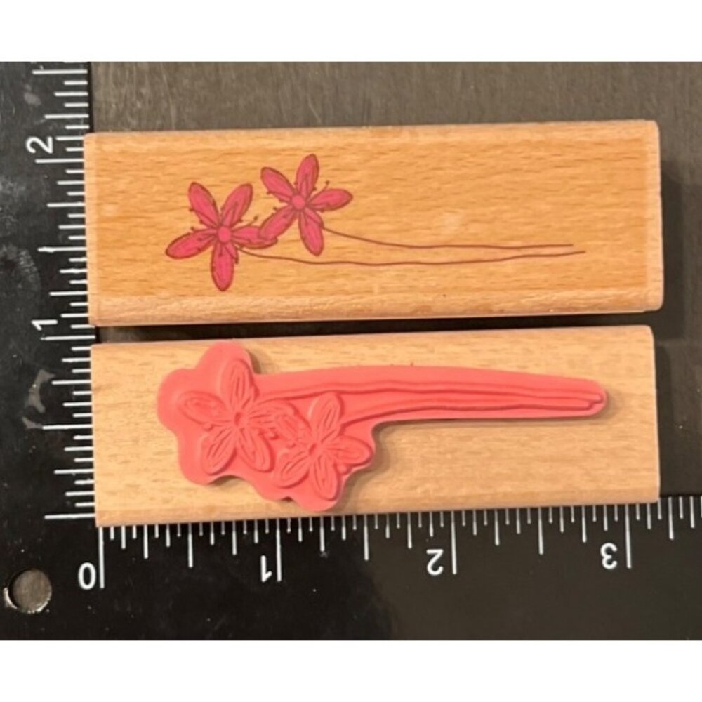 Studio G Hampton Art kolette Hall Floral Spring Wood Mounted Rubber Stamp